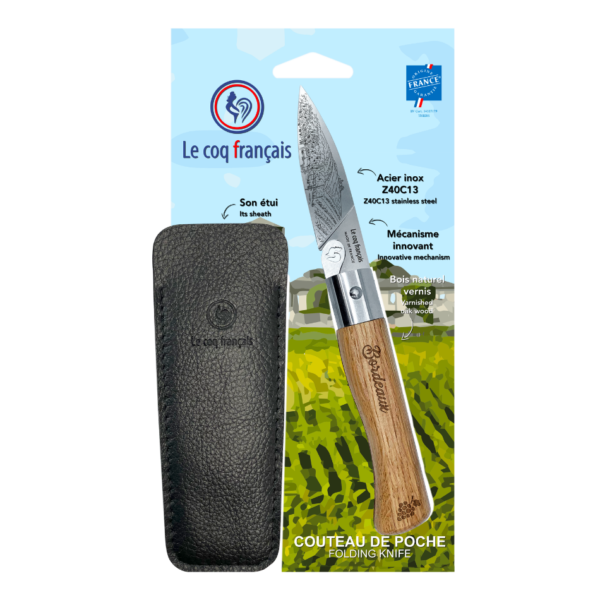 couteau le bordelais et son etui by le coq français®