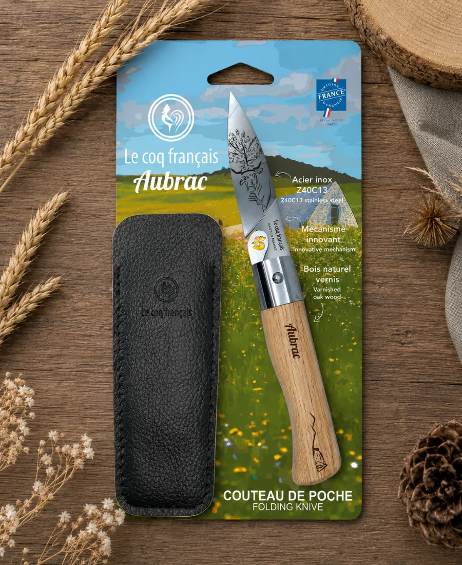 couteau de poche pliant aubrac ambiance le coq francais