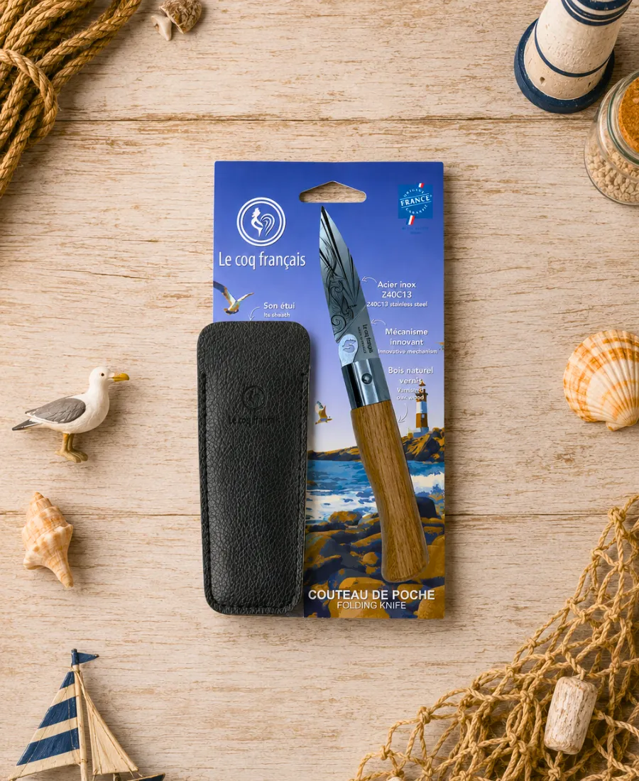 couteau de poche pliant nautique marin ambiance le coq francais