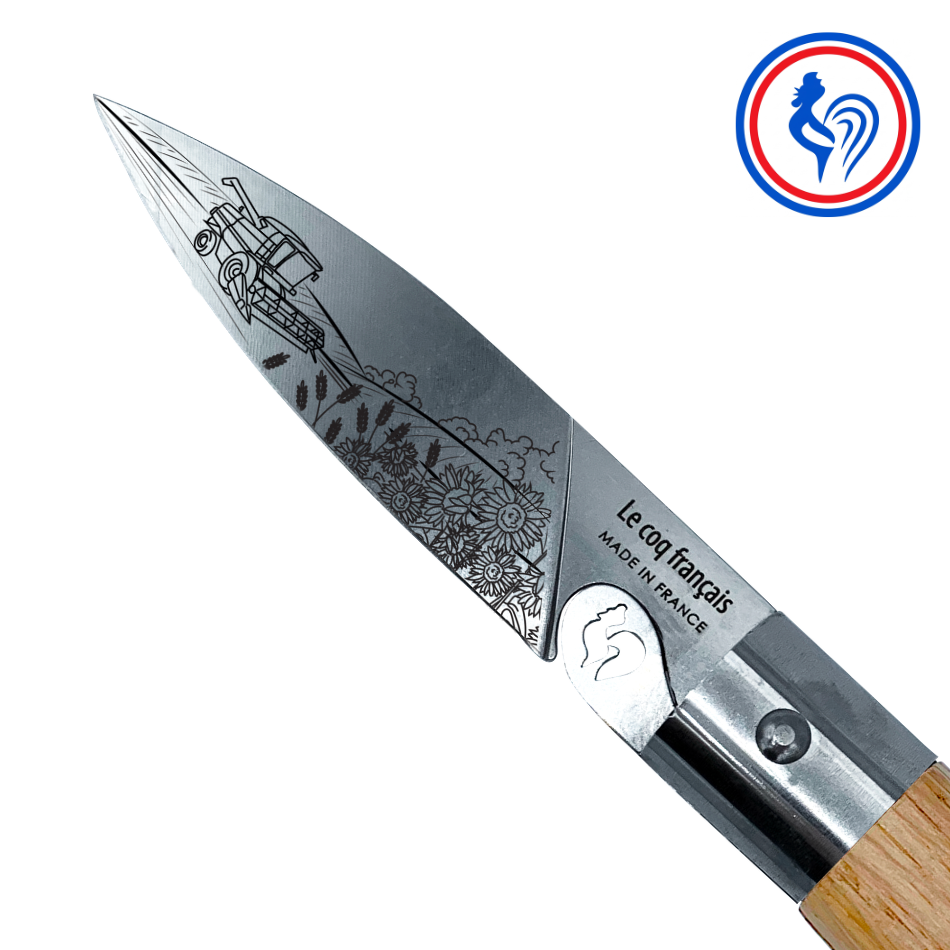 couteau l’authentique céréalier et son Étui by le coq français®