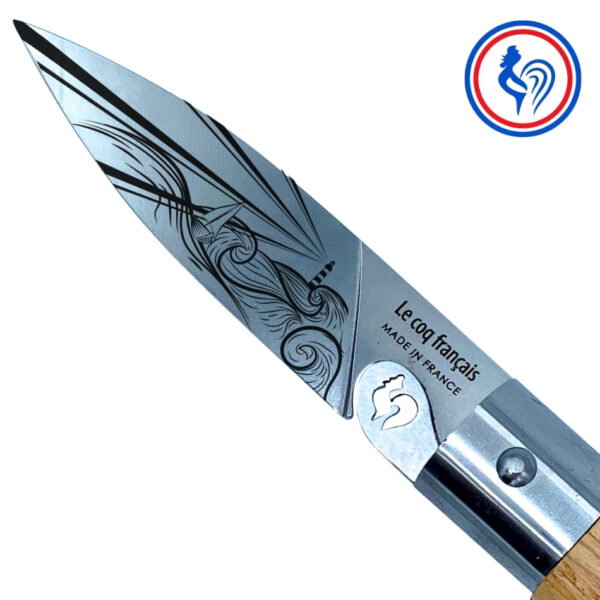 couteau l'authentique nautique marin et son Étui by le coq français®