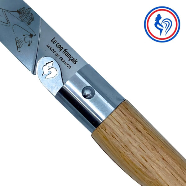 couteau l'authentique montagne hiver et son Étui by le coq français®