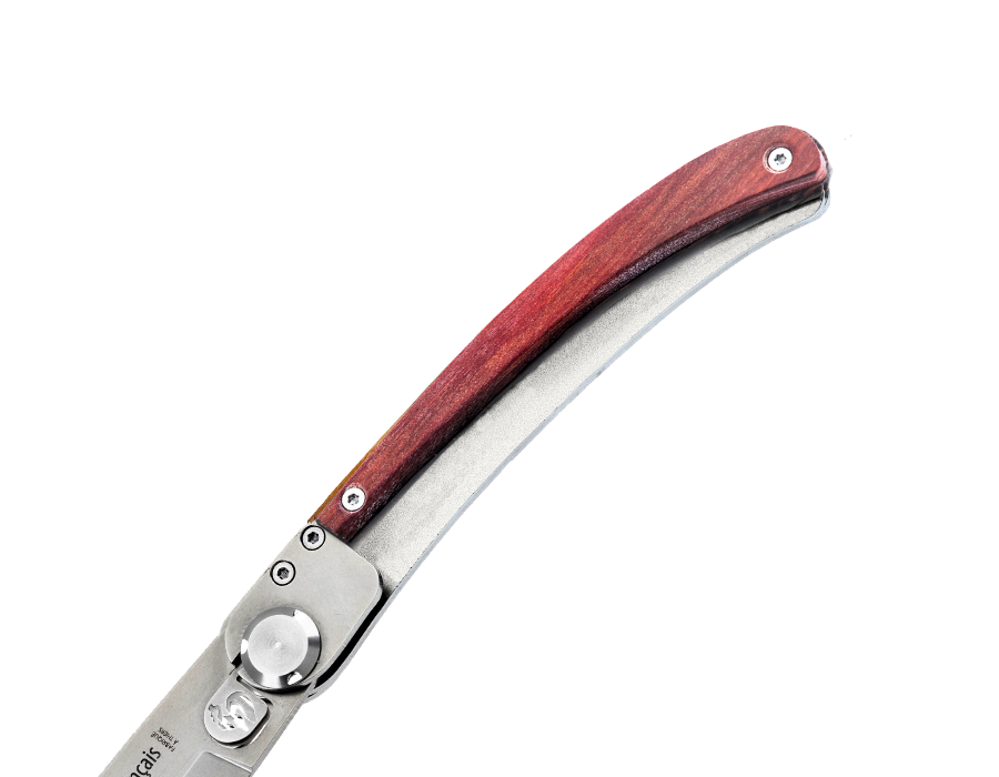 couteau coq original volcans dauvergne et son etui le coq francais bois de red heart